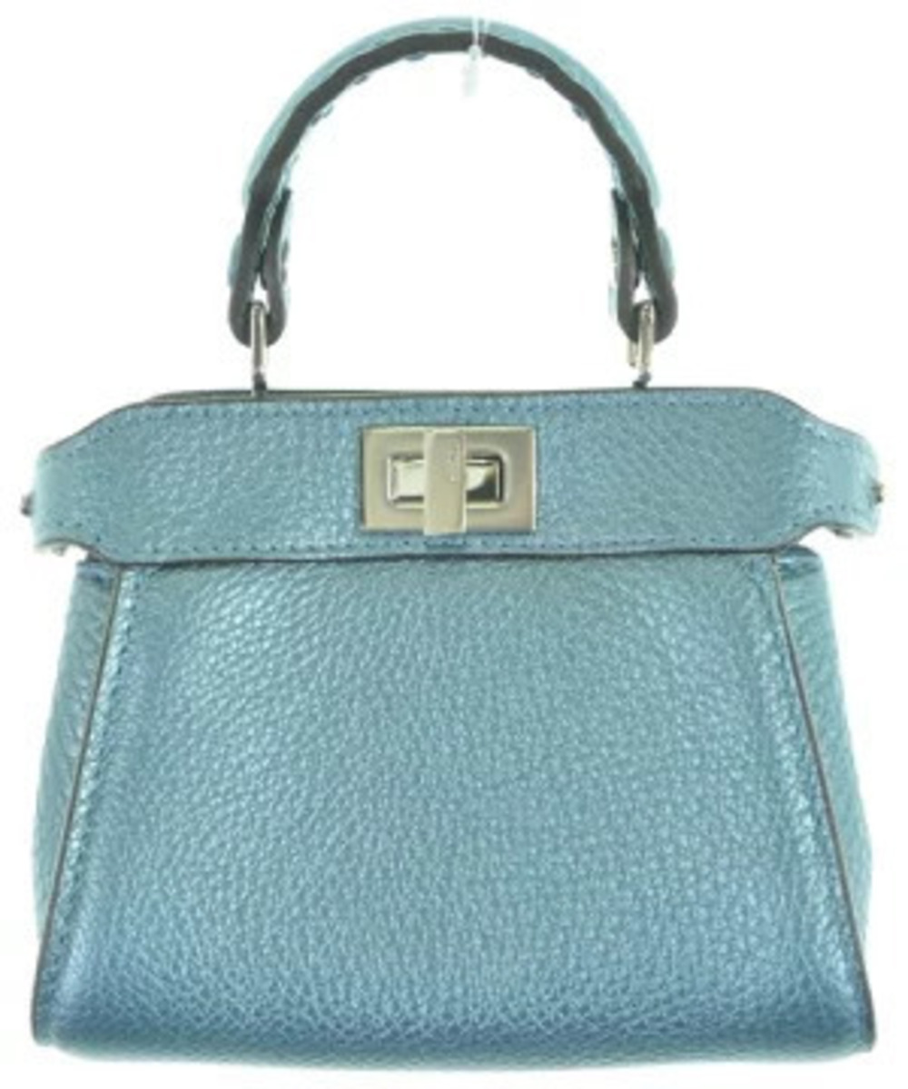 Fendi Peekaboo bag leather turnlock Blue